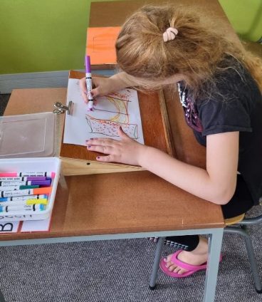 Slant board writing